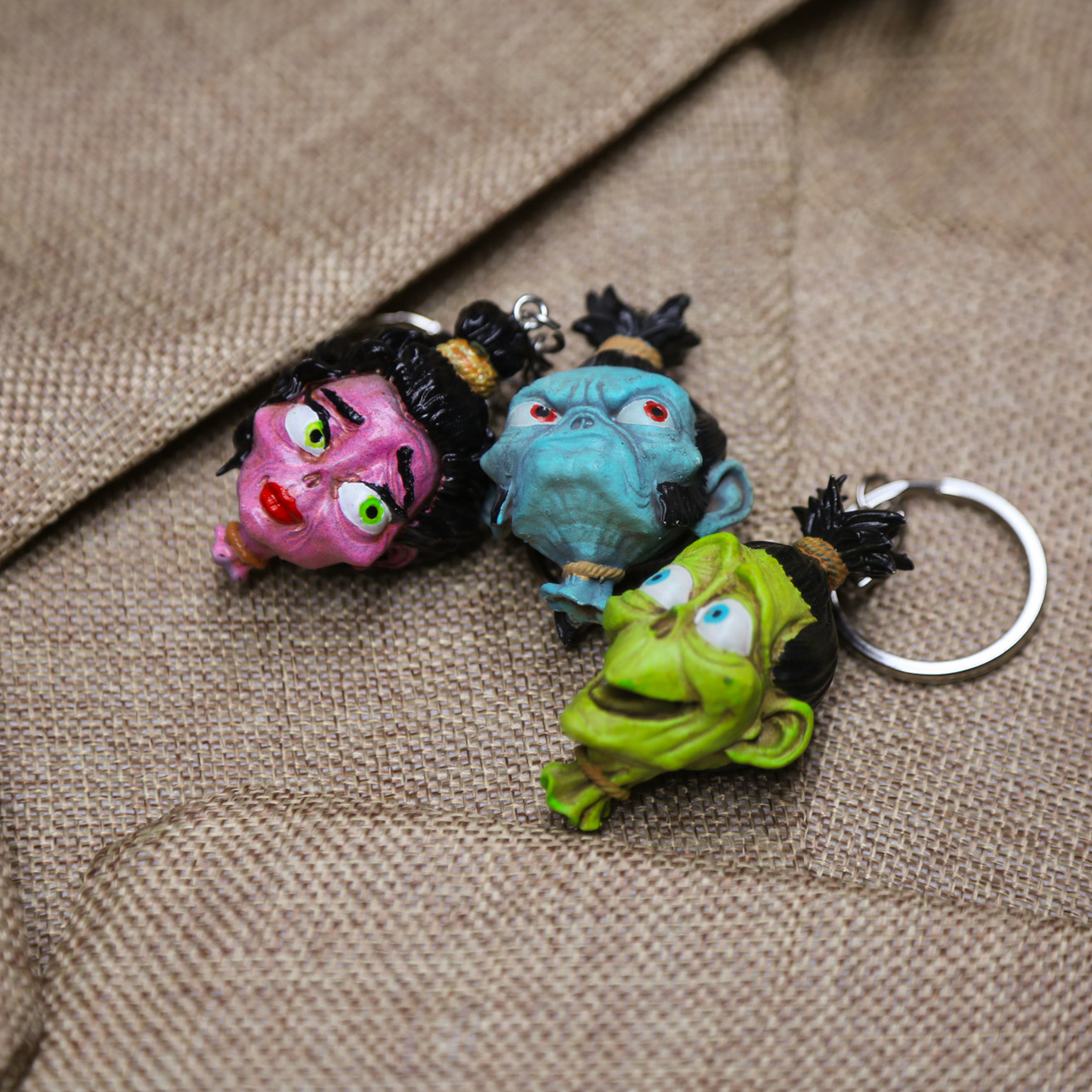 Shrunken Head Keychains